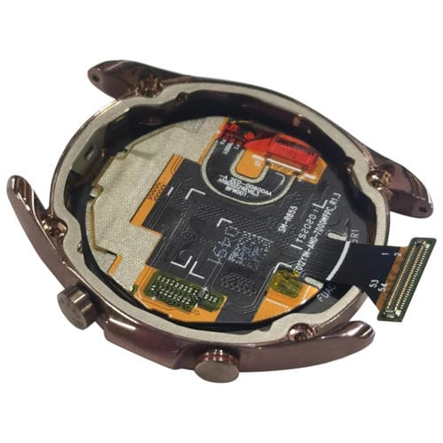 LCD-Bildschirm-Digitalisierer mit Rahmen Samsung Galaxy Watch 3 SM-R850/R855 (Gold)
