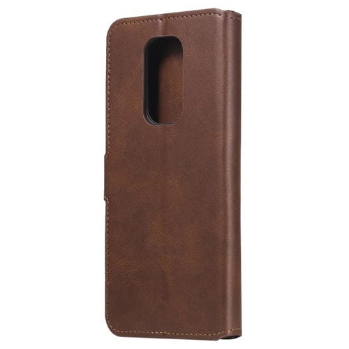 Para Motorola Moto G9 Play Classic Calf Texture PU + TPU Funda de cuero con tapa horizontal, con soporte, ranuras para tarjetas y billetera (marrón)