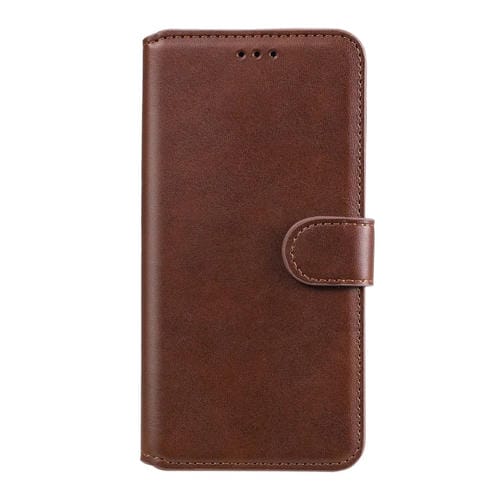 Para Motorola Moto G9 Plus Classic Calf Texture PU + TPU Funda de cuero con tapa horizontal, con soporte, ranuras para tarjetas y billetera (marrón)