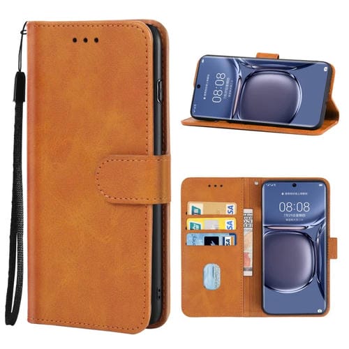 Funda Telefónica de Cuero para Huawei P50 Pro (Brown)