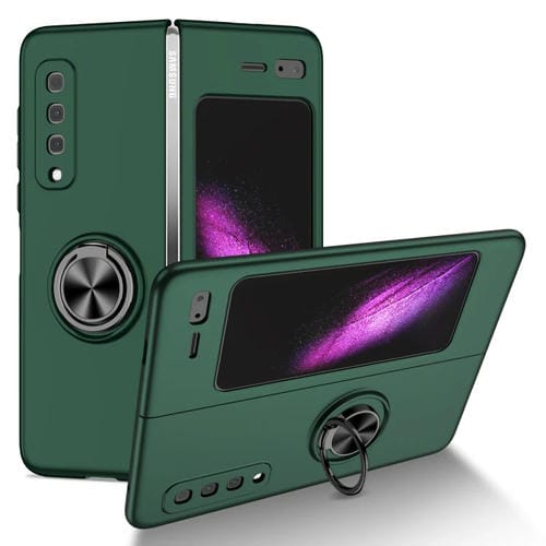Funda para Samsung Galaxy Doble con Anillo Soporte Armadura (Verde Oscuro)