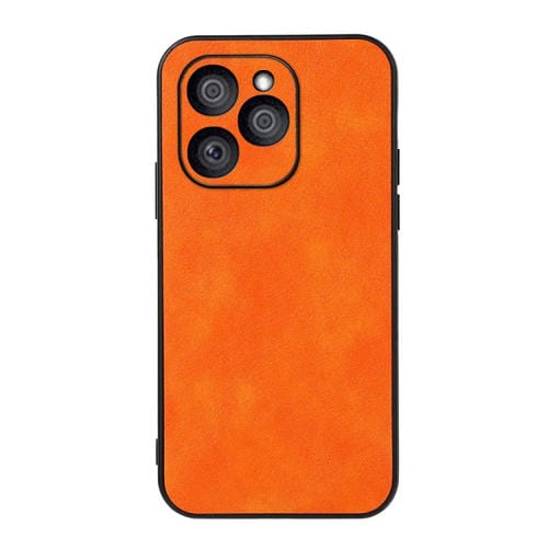 Funda para Honor con Textura de Litchi de Dos Colores (Naranja)
