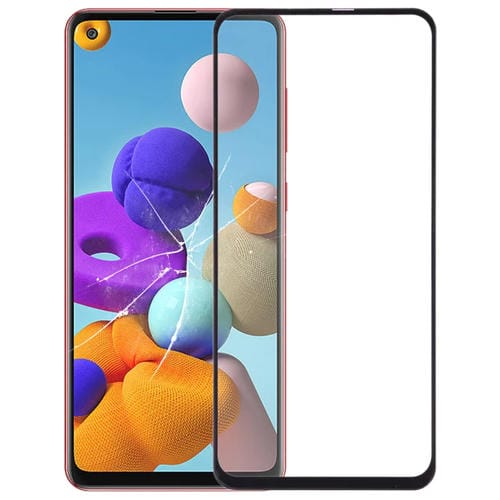 Schermo anteriore Samsung Galaxy A21S Vetro esterno con adesivo OCA (Trasparente)