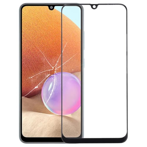 Écran frontal Samsung Galaxy A32 4G Lentille en verre extérieure avec adhésif OCA (Transparent)