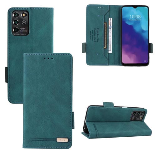 Para ZTE Blade V2020/V30 VITA Magnetic Clap Flip Leather Case (verde)