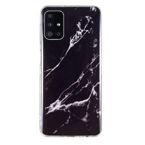 Funda para Samsung Galaxy A51 Imd Marble Pattern TPU Phone Case (Negro)