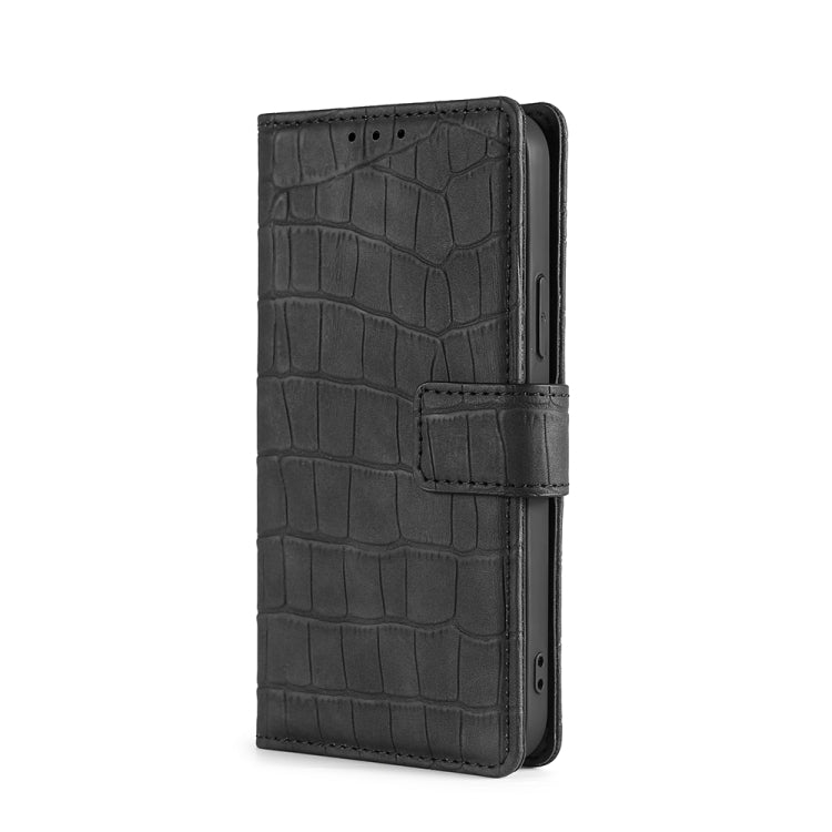 Funda de Cuero OnePlus Ace Racing Skin Cocodrilo con Cierre Magnético (Negro)