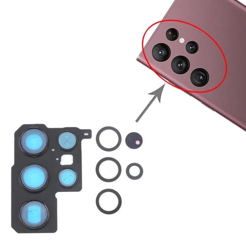 Capa de Lente Samsung Galaxy S22 Ultra 5G SM-S908B (10 Peças)