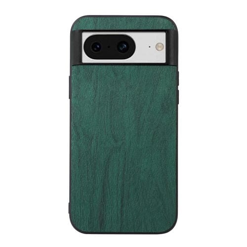 Funda de PU con Textura de Madera para Google Pixel 8 (Verde)
