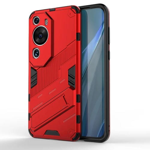 Estuche para Huawei P60 Art Punk Armor 2 en 1 PC + TPU a Prueba de Golpes con Soporte Invisible (Rojo)
