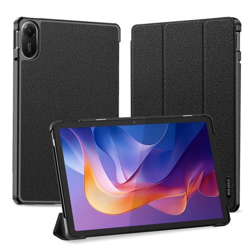 Funda de cuero con tapa magnética para tableta Xiaomi Redmi Pad 2 DUX DUCIS Domo Series (negra)
