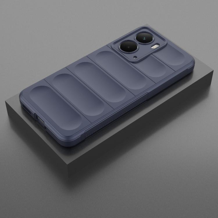 Funda de TPU y Franela con Protección Mágica Global para Realme P3 5G (Azul Oscuro)