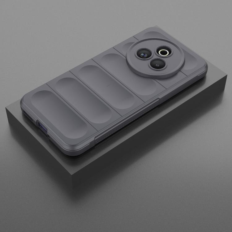 Funda de TPU y Franela con Protección Mágica Global para Realme P3 Pro 5G (Gris Oscuro)
