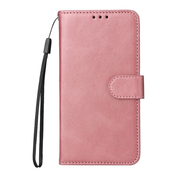 Funda de Piel con Tapa y Textura de Becerro para Huawei Nova 13 Pro (Oro Rosa)
