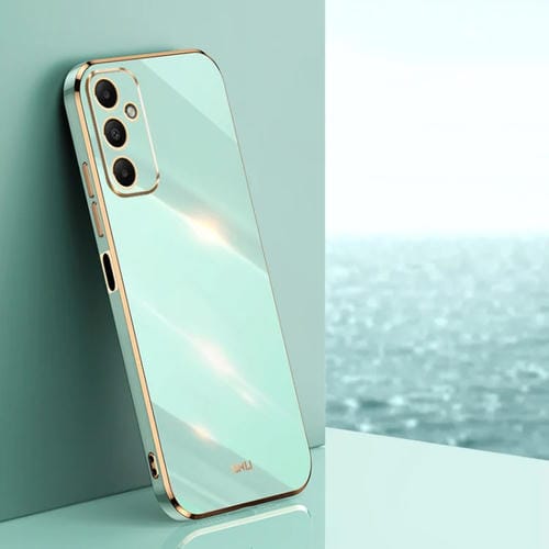 Estuche para Teléfono Xinli Samsung Galaxy A05S TPU Electrochapado Borde Recto 6D (Verde Menta)