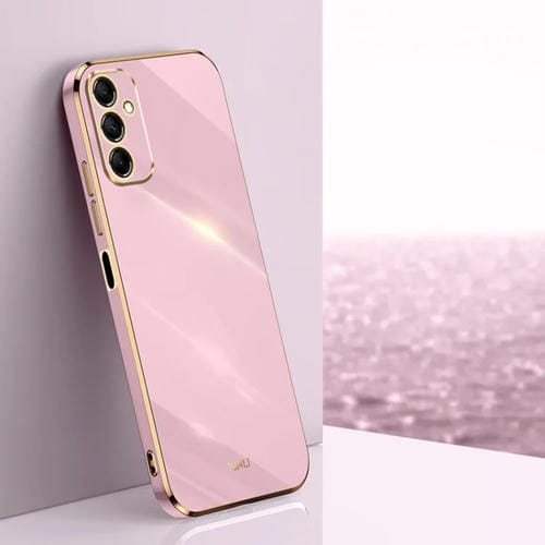 Estuche para Teléfono Xinli Samsung Galaxy A15 TPU Electrochapado Borde Recto 6D (Púrpura Cereza)