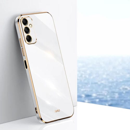 Estuche para Teléfono Xinli Samsung Galaxy A15 TPU Electrochapado Borde Recto 6D (Blanco)