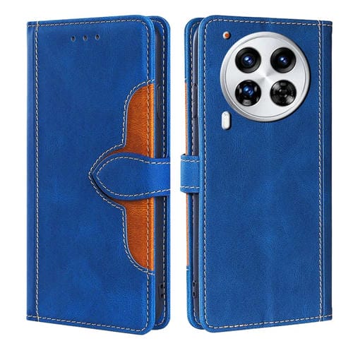 Funda de Cuero para Tecno Camon 30 Premier 5G con Hebilla Magnética (Azul)