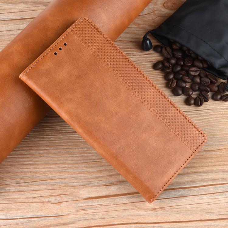 Funda de cuero con textura retro y hebilla magnética para Infinix GT 30 Pro 5G (marrón)