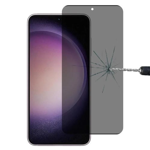 Para Samsung Galaxy S23 5G Ultrathin 3D Curved Edge Privacy PelĂcula de vidrio templado, Desbloqueo de soporte