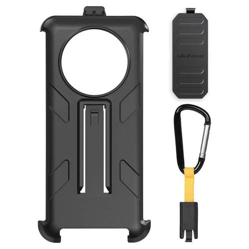 Funda Trasera con Clip y Mosquetón para Ulefone Armor X31 y X31 Pro (Negra)