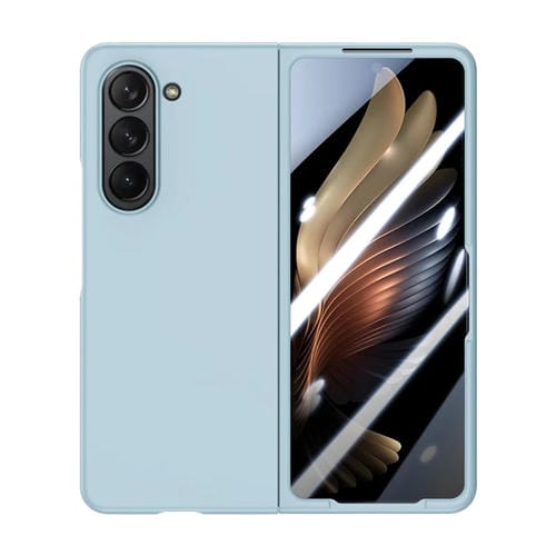 Para Samsung Galaxy Z Fold5 PC integrada Skin Feel Funda para teléfono a prueba de golpes (Azul cielo)