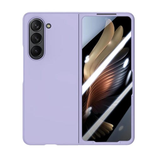 Para Samsung Galaxy Z Fold5 PC integrada Skin Feel Funda para teléfono a prueba de golpes (Púrpura)