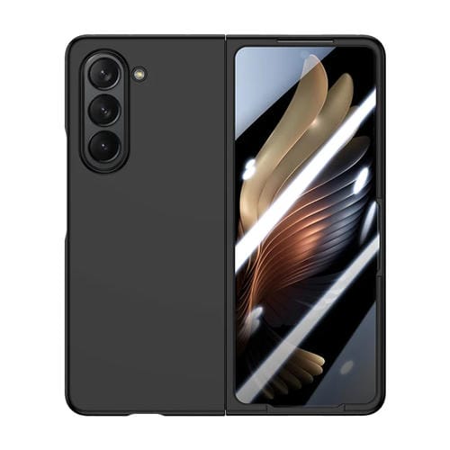 Para Samsung Galaxy Z Fold5 PC integrada Skin Feel Funda para teléfono a prueba de golpes (Negro)