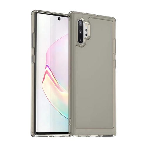 Para Samsung Galaxy Note10+ 5G Candy Series TPU Phone Case (Gris transparente)