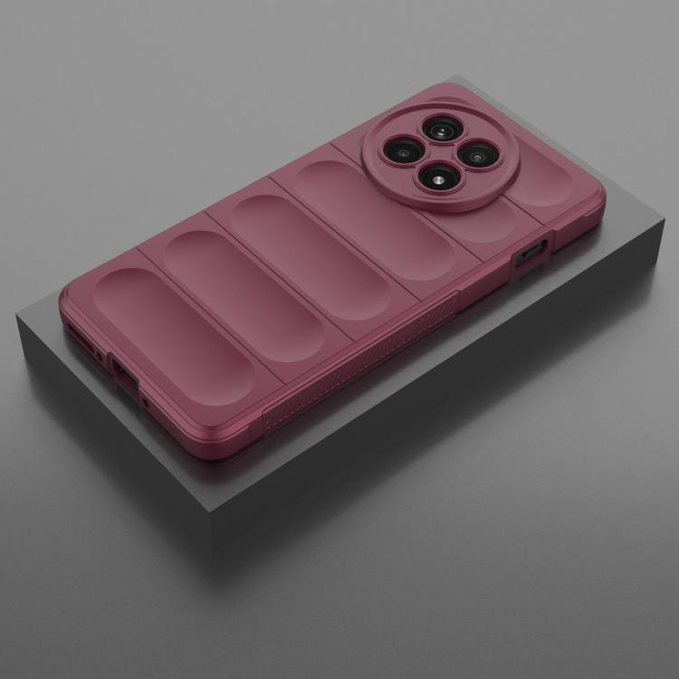 Funda TPU + Franela con Protección Mágica para OnePlus Ace 5/Ace 5 Pro (Rojo Vino)