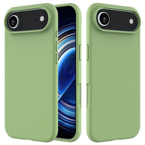 Funda de silicona de color sólido para iPhone 17 Air (verde menta)