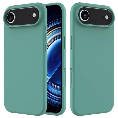Funda de silicona de color sólido para iPhone 17 Air (verde aguja de pino)