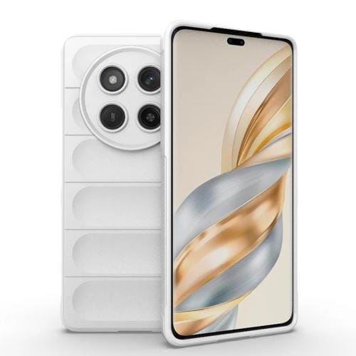 Funda TPU + Franela con Protección Mágica para Honor X60 Pro 5G (Blanca)
