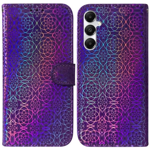 Funda de Teléfono Samsung Galaxy A05S Cuero con Hebilla Magnética (Púrpura)