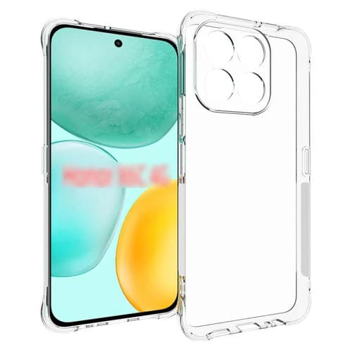 Funda de TPU gruesa, antideslizante y a prueba de golpes para Honor X6c 4G (transparente)