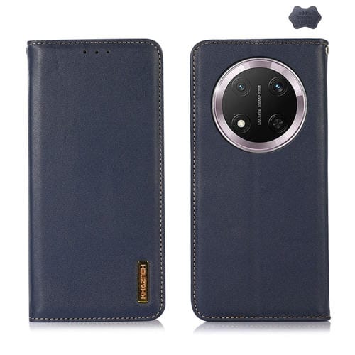 Funda para Teléfono Khazneh Nappa Piel de Vaca para Honor X9C 5G Global (Azul)