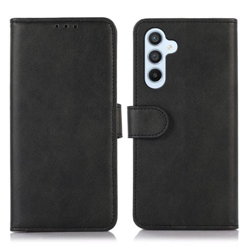 Funda para Samsung Galaxy A55 5G Cuero Textura de Vaca (Negro)