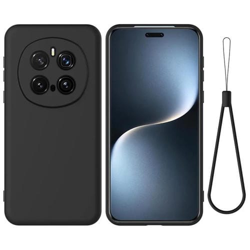 Funda Silicona LĂquida Honor Magic7 Pro a Prueba de Golpes (Negro)