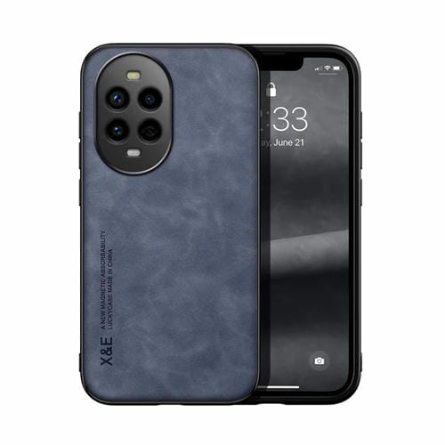 Funda de Cuero con Tapa Magnética para Huawei Nova 13 Pro Skin Feel (Azul)