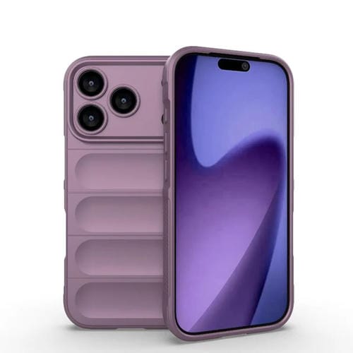 Funda de TPU + franela Magic Shield para iPhone 17 Pro (morada)