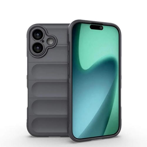 Funda de TPU + franela Magic Shield para iPhone 17 (gris oscuro)