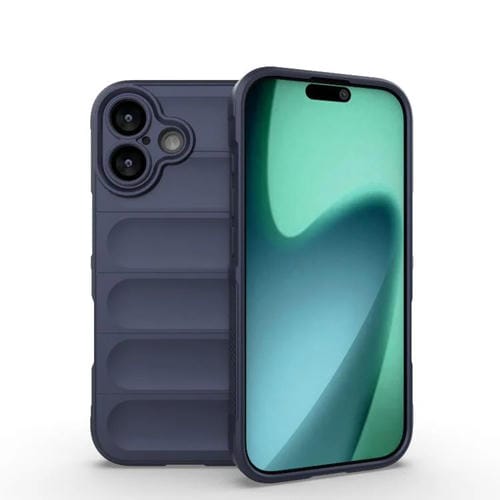 Funda de TPU + franela Magic Shield para iPhone 17 (azul oscuro)