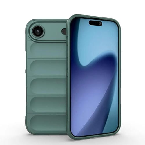 Funda de TPU + franela Magic Shield para iPhone 17 Air (verde oscuro)