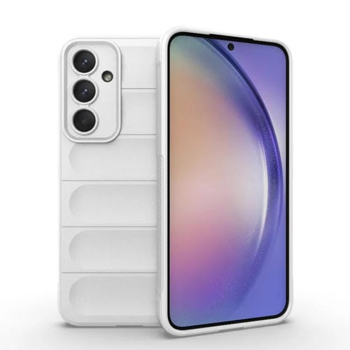 Funda para teléfono Samsung Galaxy A35 5G Magic Shield TPU y franela (Blanco)