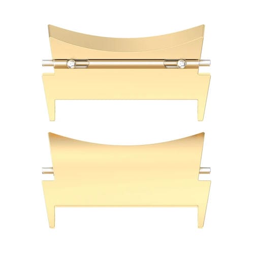 Connecteur de bande de montre en acier inoxydable Samsung Galaxy Watch 6/6 Classic (Or)