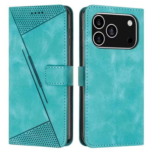 Funda de cuero Dream Triangle con cordón para iPhone 17 Pro (verde)