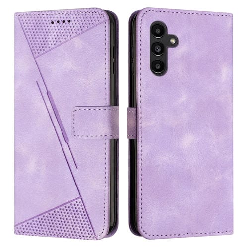 Funda de Cuero para Samsung Galaxy A05S Dream Triangle con Cordón (Púrpura)