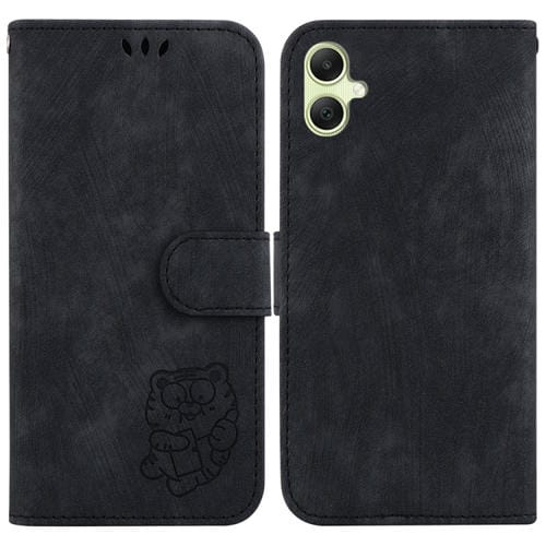 Funda para Teléfono Samsung Galaxy A05 Cuero con Relieve Little Tiger (Negro)