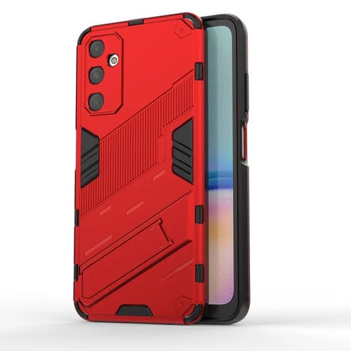 Funda para Teléfono Samsung Galaxy A05S 4G Punk Armor 2 En 1 PC + TPU a Prueba de Golpes con Soporte Invisible (Rojo)
