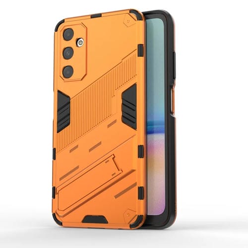 Funda para Samsung Galaxy A05S 4G Punk Armor 2 en 1 PC y TPU a Prueba de Golpes con Soporte Invisible (Naranja)